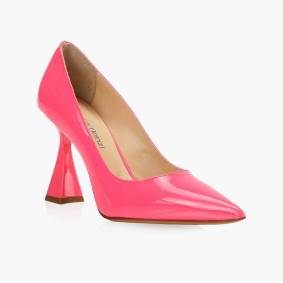 Brand NIB Gianni Renzi neon pink heels size 39 - Picture 1 of 5